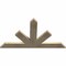 Ekena Millwork Saratoga Rough Sawn Timber Gable Bracket, Douglas Fir, 60"W x 35"H x 2"D x 6"F, 14/12 Pitch GBW060X35X0206SAR00RDF - alternate 2
